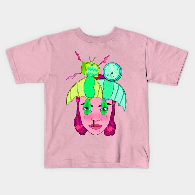 Fatigue Kids T-Shirt by steffiemolla